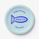 Search for fish paper plates Zodiac