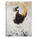 Search for moon and stars notebooks Gold