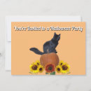 Recherche de black cat halloween invitations Orange