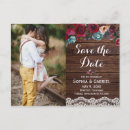 Search for lace save the dates Barn wood