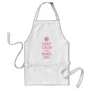 Search for keep calm and bake on aprons Cooking