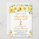 Search for yellow first communion invitations Elegant