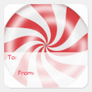 Search for red and white peppermint stickers Xmas