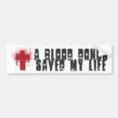 Search for blood bumper stickers Cross