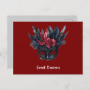 Search for black feathers postcards Red