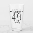 Search for 40th beer glasses Elegant