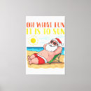 Search for funny christmas canvas prints Funny santa claus