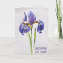 Search for purple iris flower birthday cards Watercolor