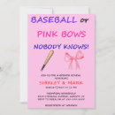 Search for pink baseball invitations Boy or girl