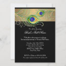 Recherche de plume de paon invitations Bride