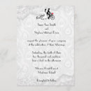 Search for tandem bicycle wedding invitations Bride and groom