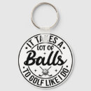 Search for golf balls keychains Black and white