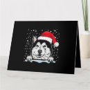 Search for alaskan malamute christmas cards Husky