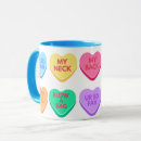 Search for candy hearts mugs Humour