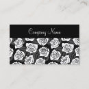Search for white rose business cards Hairdresser
