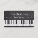 Search for piano business cards Chalkboard