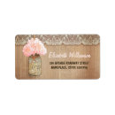 Search for hydrangea flowers return address labels Rustic