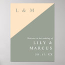 Recherche de crème mariage posters Monogramme
