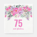 Search for 75th birthday napkins Chic