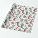 Search for christmas stocking wrapping paper Retro