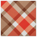 Search for orange and brown plaid fabric Modern