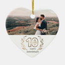 Search for 10th wedding anniversary ornaments 10 year