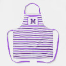 Search for purple striped aprons Simple