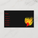 Search for flame business cards Abstract