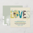 Search for blue palm tree invitations Turquoise