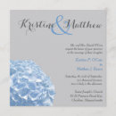 Search for blue and grey wedding invitations Hydrangea