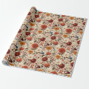 Search for autumn wrapping paper Autumn floral pattern