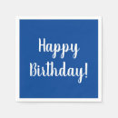 Search for happy birthday napkins White