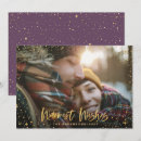 Search for purple and gold christmas cards Typography