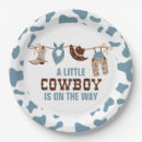 Recherche de western baby shower plates Cowboy