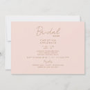 Search for blush and gold bridal shower invitations Bride