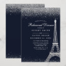 Search for silver rehearsal dinner invitations Navy blue