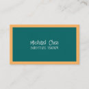 Search for preschool teacher business cards Education
