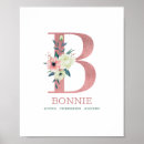 Search for floral monogram letter b Baby shower