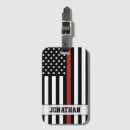 Search for firefighter luggage tags Thin red line