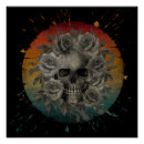 Search for black and white skull posters Vintage