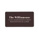 Search for brown return address labels Modern