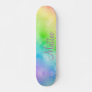 Search for watercolor skateboards Rainbow