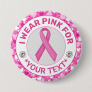 Search for white ribbon buttons Pink