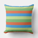Search for coral and blue pillows Stripe