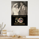 Search for gold 50th anniversary posters Gold and black