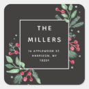 Search for winter address stickers Botanical