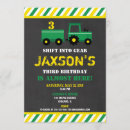 Search for green tractor birthday invitations Wood