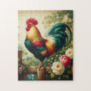 Search for rooster puzzles Rustic