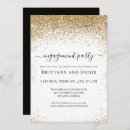 Search for gold glitter engagement party invitations Elegant