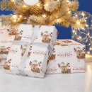 Search for cute reindeer wrapping paper Red